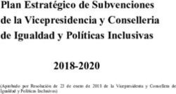 Plan Estratégico de Subvenciones de la Vicepresidencia y Conselleria de Igualdad y Políticas Inclusivas 2018-2020 - Aprobado por Resolución de 23 ...