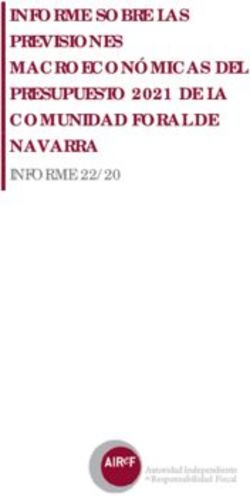 INFORME SOBRE LAS PREVISIONES MACROECON&Oacute;MICAS DEL PRESUPUESTO 2021 DE LA COMUNIDAD FORAL DE NAVARRA - INFORME 22/20 - AIREF