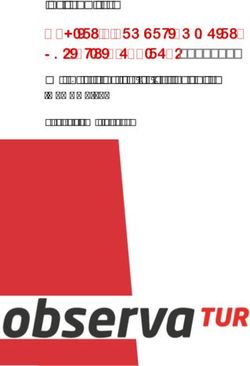 INVIERNO 2018 Hábitos y comportamientos del turista nacional_ - Observatorio Nacional del Turismo Emisor INFORME 02