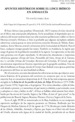APUNTES HIST&Oacute;RICOS SOBRE EL LINCE IB&Eacute;RICO EN ANDALUC&Iacute;A - secem