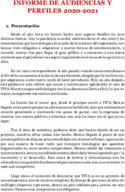 INFORME DE AUDIENCIAS Y PERFILES 2020-2021 - VIVA ...