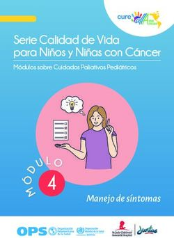 Serie Calidad de Vida para Niños y Niñas con Cáncer - Módulos sobre Cuidados Paliativos Pediátricos