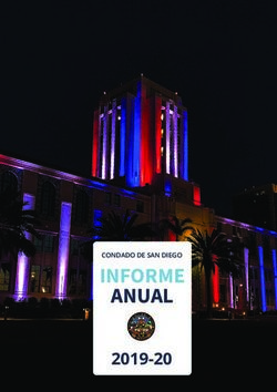 INFORME ANUAL 2019-20 - CONDADO DE SAN DIEGO - County of San Diego
