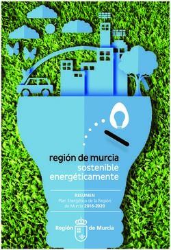 RESUMEN de Murcia 2016-2020 - Plan Energético de la Región