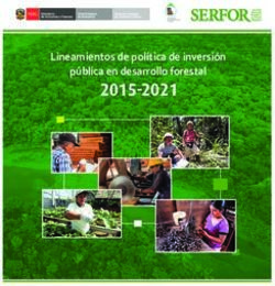 2015-2021 Lineamientos de política de inversión pública en desarrollo forestal - Serfor
