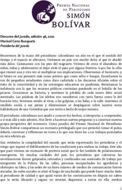 Discurso del jurado, edición 46, 2021 Marisol Cano Busquets Presidenta del jurado