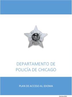 DEPARTAMENTO DE POLICÍA DE CHICAGO - PLAN DE ACCESO AL IDIOMA Abril de 2021 - Chicago Police ...