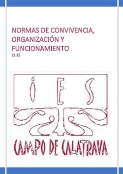 NORMAS DE CONVIVENCIA, ORGANIZACI&Oacute;N Y FUNCIONAMIENTO 21 22