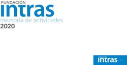 Memoria de actividades 2020 - Fundación Intras