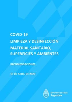 COVID-19 LIMPIEZA Y DESINFECCI&Oacute;N MATERIAL SANITARIO, SUPERFICIES Y AMBIENTES - RECOMENDACIONES 15 DE ABRIL DE 2020