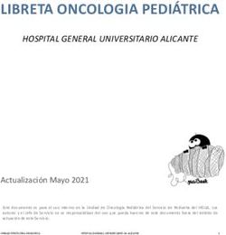 LIBRETA ONCOLOGIA PEDIÁTRICA - HOSPITAL GENERAL UNIVERSITARIO ALICANTE