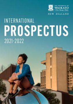 INTERNATIONAL PROSPECTUS 2021-2022 - THE UNIVERSITY OF WAIKATO NEW ZEALAND