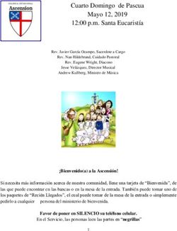 Cuarto Domingo de Pascua Mayo 12, 2019 12:00 p.m. Santa Eucaristía