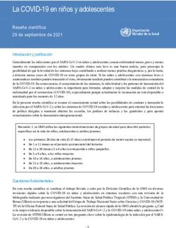 La COVID-19 en ni&ntilde;os y adolescentes - Rese&ntilde;a cient&iacute;fica 29 de septiembre de 2021