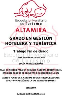 GRADO EN GESTI&Oacute;N HOTELERA Y TUR&Iacute;STICA - Trabajo Fin de Grado