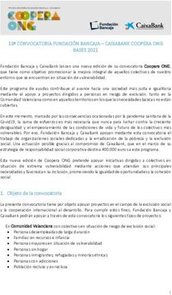 19ª CONVOCATORIA FUNDACIÓN BANCAJA - CAIXABANK COOPERA ONG BASES 2021 - Fundación Bancaja