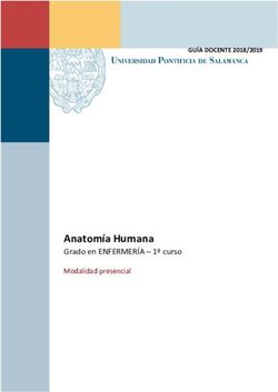 Anatomía Humana Grado en ENFERMERÍA - 1º curso Modalidad presencial - GUÍA DOCENTE 2018/2019