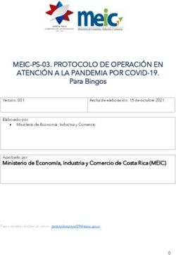 MEIC-PS-03. PROTOCOLO DE OPERACIÓN EN ATENCIÓN A LA PANDEMIA POR COVID-19.