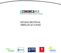 ESTUDIO SECTORIAL AGENCIAS DE VIAJES - Estudio elaborado por www.comunicaweb.es 902 76 00 19