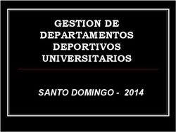 GESTION DE DEPARTAMENTOS DEPORTIVOS UNIVERSITARIOS - SANTO DOMINGO 2014