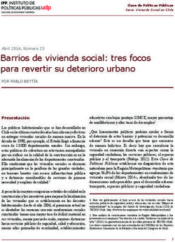 Barrios de vivienda social: tres focos para revertir su deterioro urbano