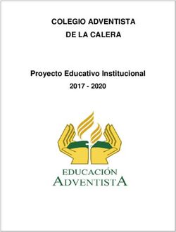 COLEGIO ADVENTISTA DE LA CALERA - Proyecto Educativo Institucional 2017 2020 - Mineduc