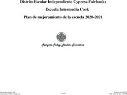 Distrito Escolar Independiente Cypress-Fairbanks Escuela Intermedia Cook Plan de mejoramiento de la escuela 2020-2021 - cfisd