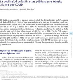 La d&eacute;bil salud de las finanzas p&uacute;blicas en el tr&aacute;nsito a la era pos-COVID - Funcas