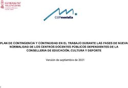 PLAN DE CONTINGENCIA Y CONTINUIDAD EN EL TRABAJO DURANTE LAS FASES DE NUEVA NORMALIDAD DE LOS CENTROS DOCENTES P&Uacute;BLICOS DEPENDIENTES DE LA ...