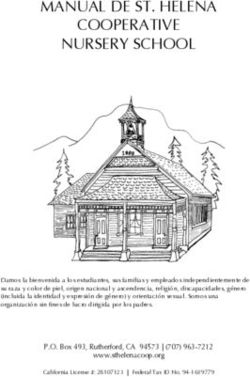 MANUAL DE ST. HELENA COOPERATIVE NURSERY SCHOOL - St. Helena Cooperative ...