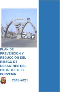 PLAN DE PREVENCION Y REDUCCION DEL RIESGO DE DESASTRES DEL DISTRITO DE EL PORVENIR 2018-2021 - SIGRID