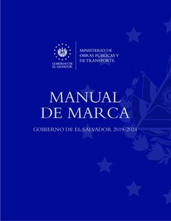 MANUAL DE MARCA GOBIERNO DE EL SALVADOR 2019-2024