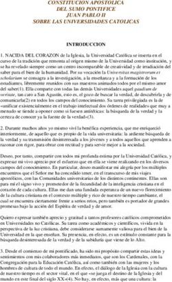 CONSTITUCION APOSTOLICA DEL SUMO PONTIFICE JUAN PABLO II SOBRE LAS UNIVERSIDADES CATOLICAS