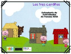 Los tres cerditos Calendario de Actividades de Verano 2019 - Fort Wayne Community Schools