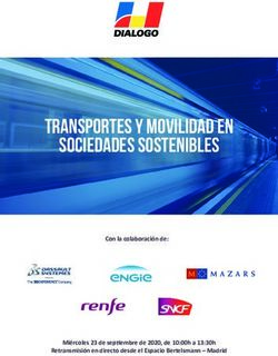 TRANSPORTES Y MOVILIDAD EN SOCIEDADES SOSTENIBLES - Con la colaboraci&oacute;n de: Mi&eacute;rcoles 23 de sep embre de 2020, de 10:00h a 13:30h Retransmisi&oacute;n en ...