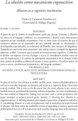 La alusión como mecanismo cognoscitivo - Allusion as a cognitive mechanism - Revistas
