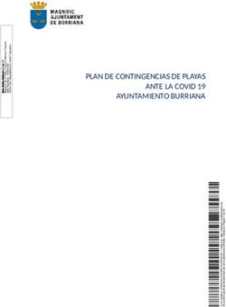 PLAN DE CONTINGENCIAS DE PLAYAS ANTE LA COVID 19 AYUNTAMIENTO BURRIANA