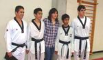 Campeona Olímpica María del Rosario Espinoza de Taekwondo visita el CNAR.