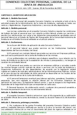 CONVENIO COLECTIVO PERSONAL LABORAL DE LA JUNTA DE ANDALUCIA