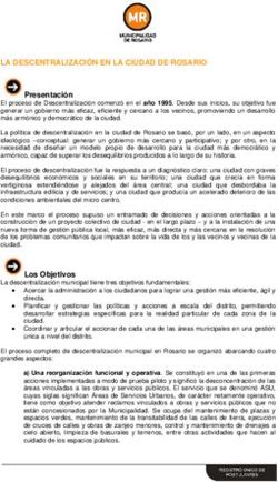 LA DESCENTRALIZACI&Oacute;N EN LA CIUDAD DE ROSARIO