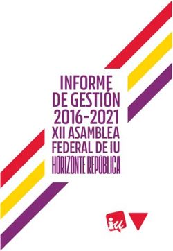 Informe de gestión 2016-2021 - XII Asamblea federal de IU - Informe de gestion 2016-2021