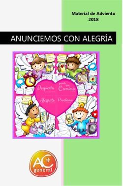 ANUNCIEMOS CON ALEGRÍA - Material de Adviento 2018 - Acción Católica General