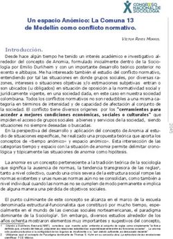 Un espacio Anómico: La Comuna 13 de Medellín como conflicto normativo.