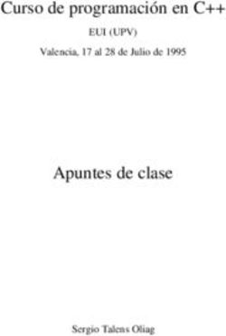 Curso de programación en C++ Apuntes de clase - EUI (UPV) Valencia, 17 al 28 de Julio de 1995 - Sergio Talens Oliag