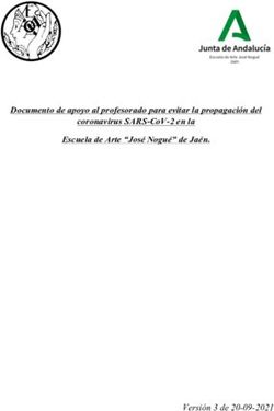 DOCUMENTO DE APOYO AL PROFESORADO PARA EVITAR LA PROPAGACIÓN DEL CORONAVIRUS SARS-COV-2 EN LA ESCUELA DE ARTE "JOSÉ NOGUÉ" DE JAÉN - VERSIÓN 3 DE ...