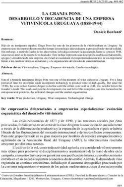 LA GRANJA PONS. DESARROLLO Y DECADENCIA DE UNA EMPRESA VITIVIN&Iacute;COLA URUGUAYA (1888-1944)