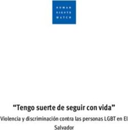 "Tengo suerte de seguir con vida" - Violencia y discriminación contra las personas LGBT en El Salvador - Human Rights Watch