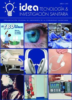 TECNOLOGÍA & INVESTIGACIÓN SANITARIA - AÑO 4 - Nº3 ORGANIZACIÓN COLEGIAL DE ENFERMERÍA DE LA COMUNIDAD VALENCIANA - coecs