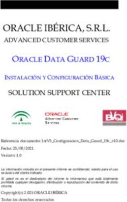 ORACLE IBÉRICA, S.R.L - ADVANCED CUSTOMER SERVICES - oracle data guard 19c
