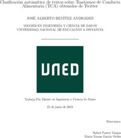 Clasificaci&oacute;n autom&aacute;tica de textos sobre Trastornos de Conducta Alimentaria (TCA) obtenidos de Twitter